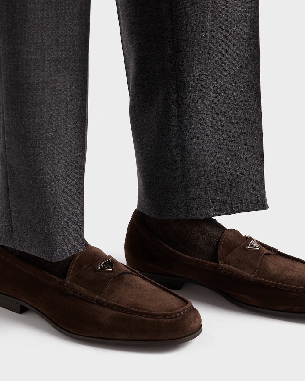Dark Brown Suede loafers