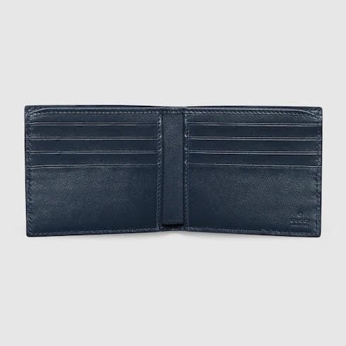 GG bi-fold wallet with print