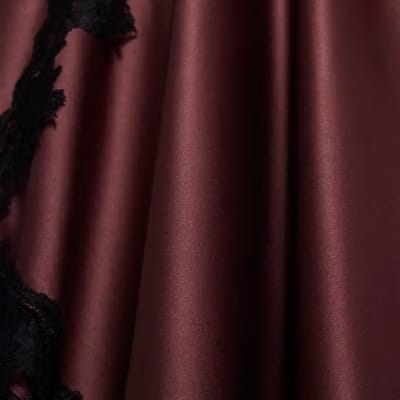 Red Lace Hybrid Drape Maxi Dress