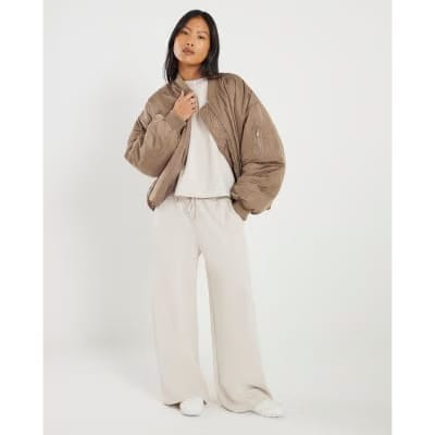 Petite Cream Premium Boxy T-shirt