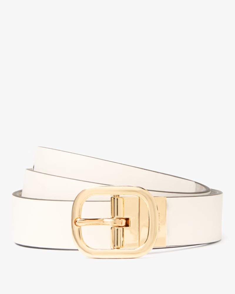 Textured Spade Flower Reversible Belt