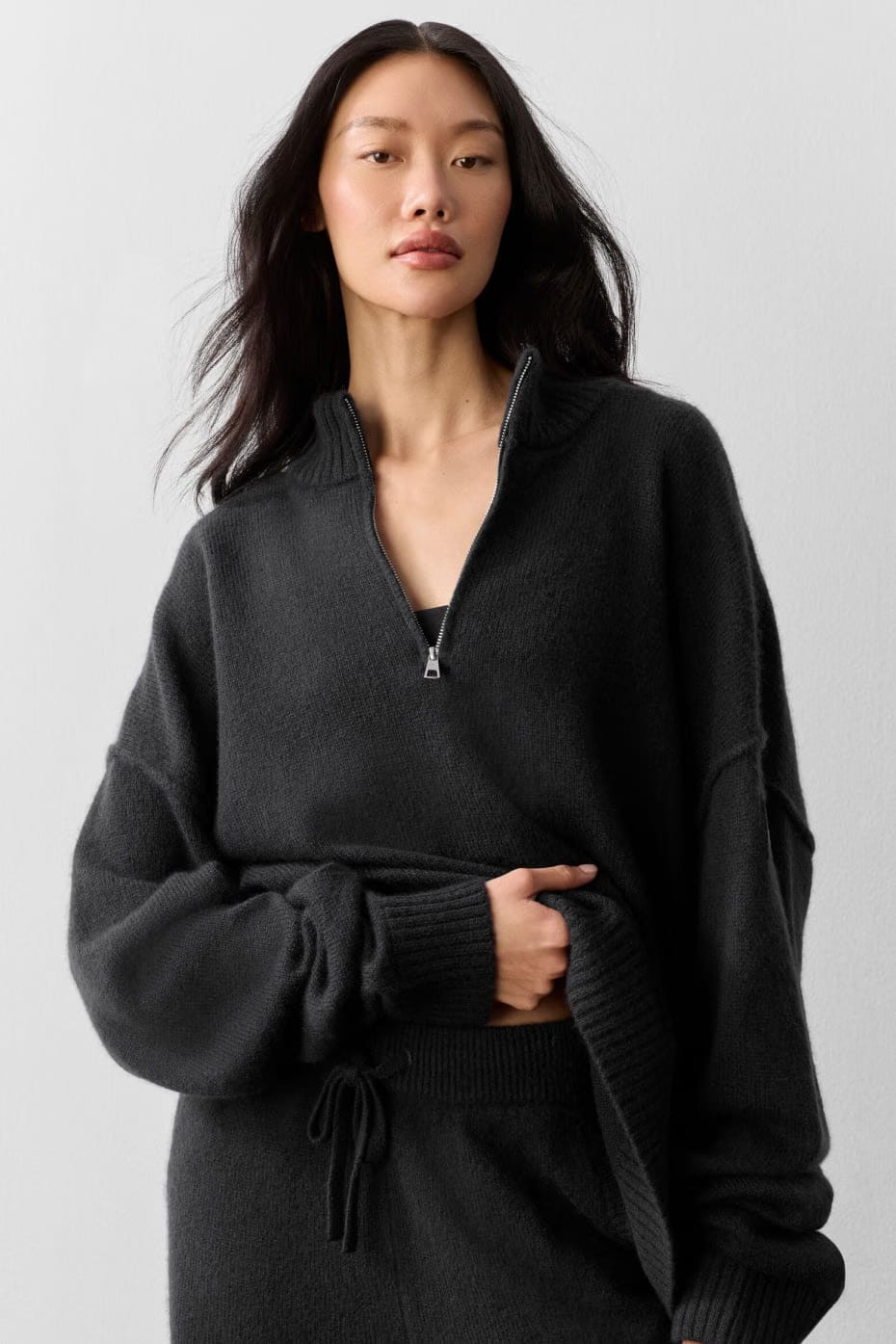 Wool Cashmere New Class 1/4 Zip Pullover