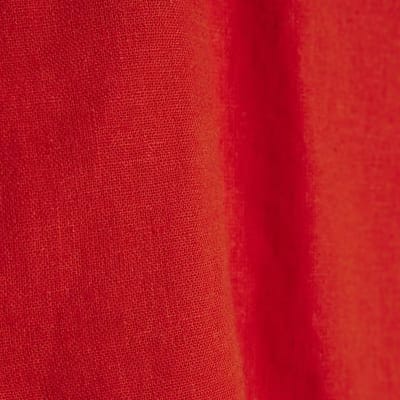 Petite Red Linen Blend Tank Top