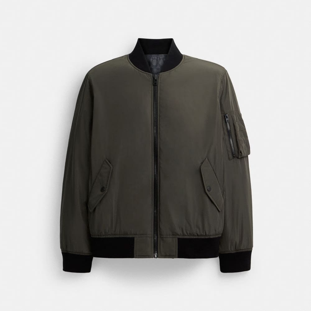 Reversible Bomber Jacket In Recycled Polyester