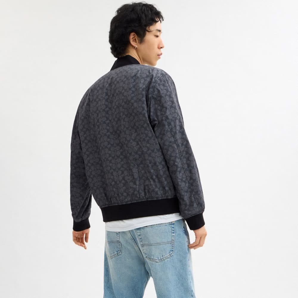 Reversible Bomber Jacket In Recycled Polyester