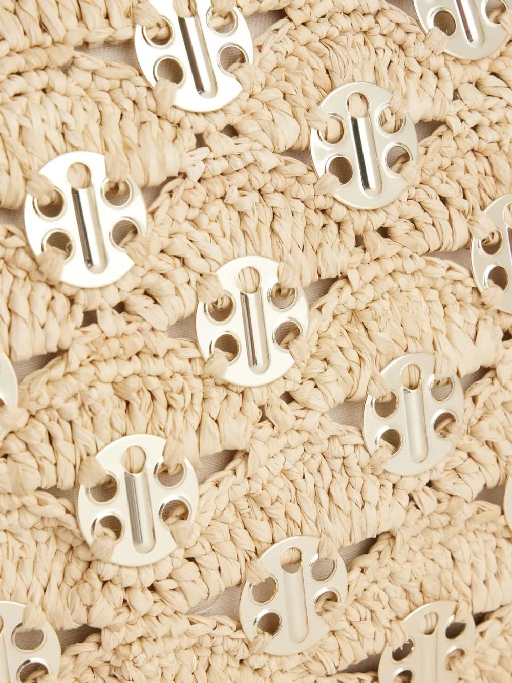 lurex-detail clutch bag