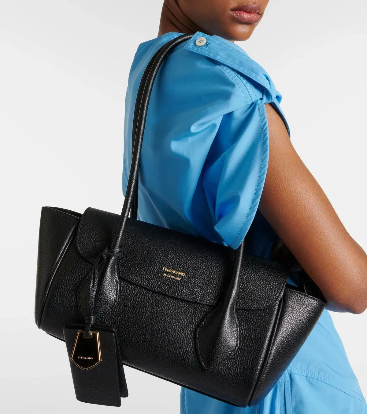 Ferragamo East-West leather tote bag