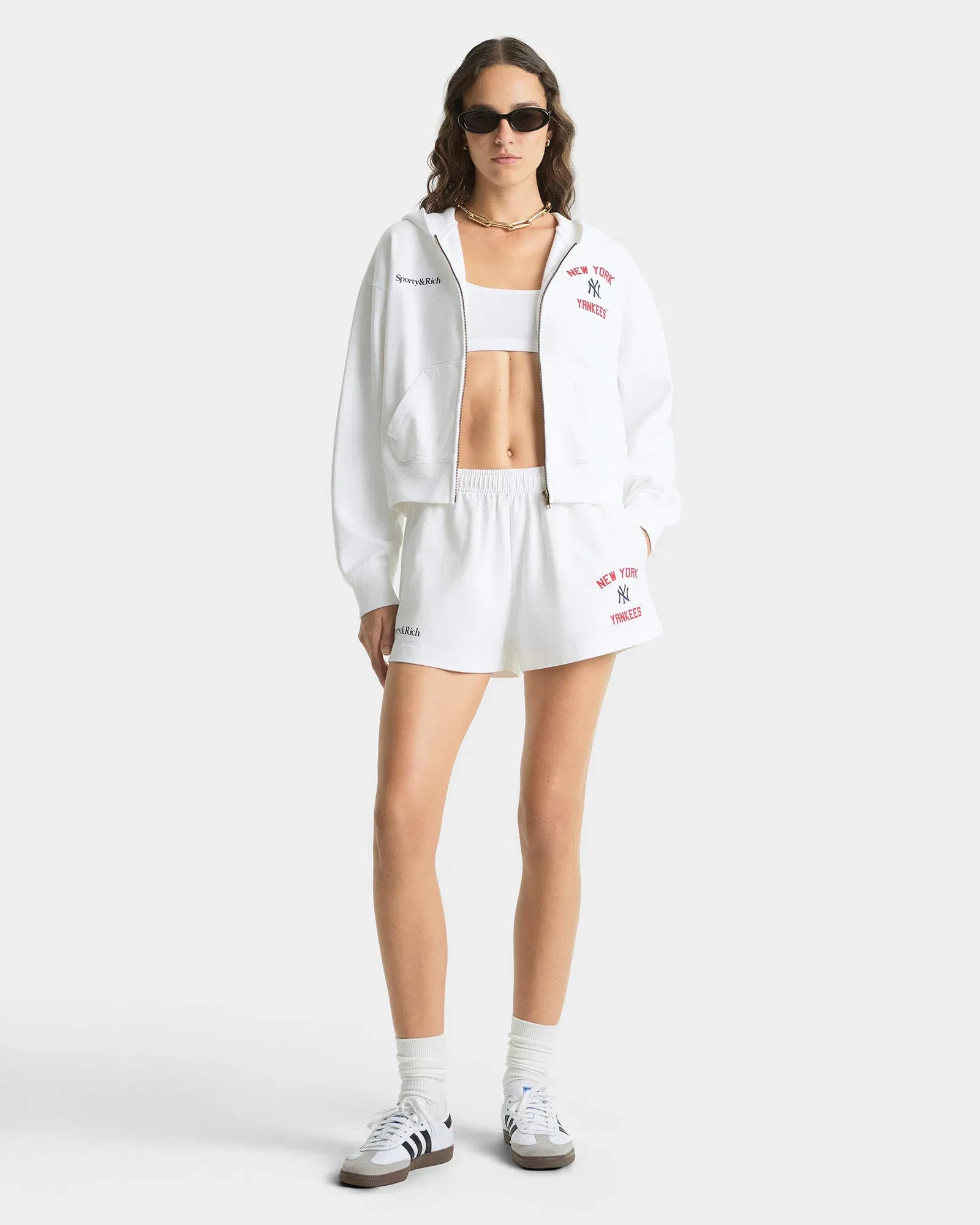 Homerun Disco Short - White/Navy/Red