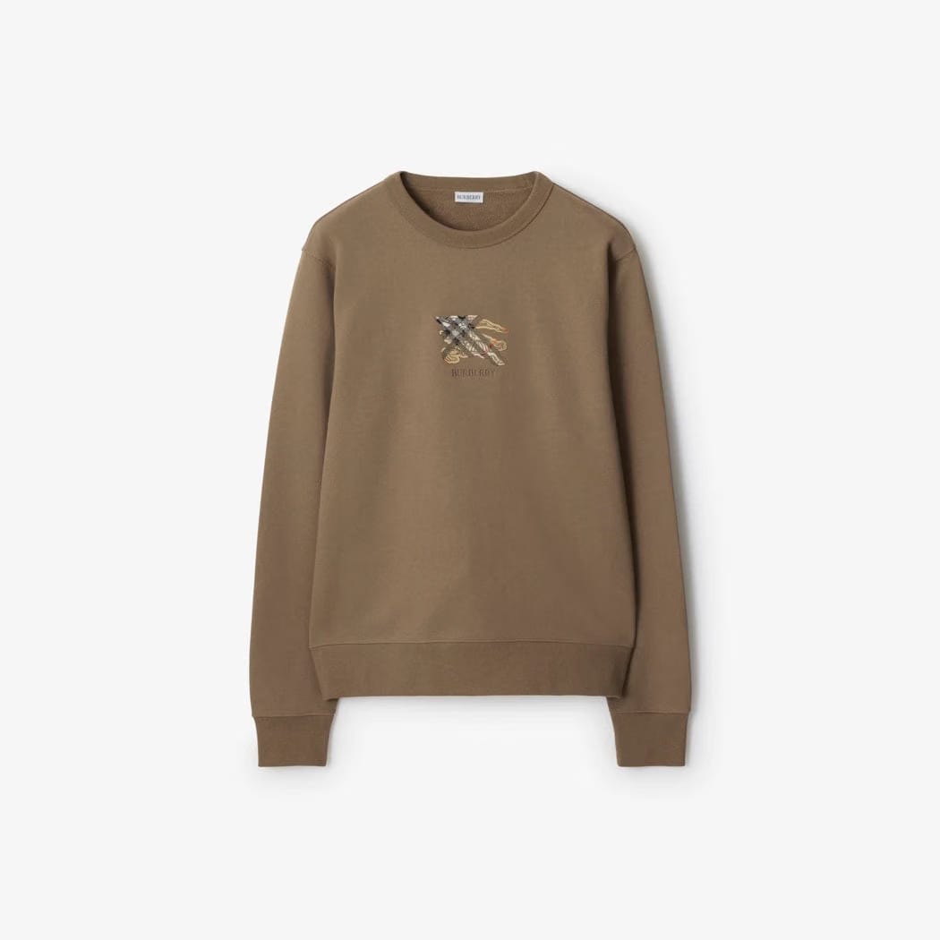 Knight Check Cotton Sweatshirt