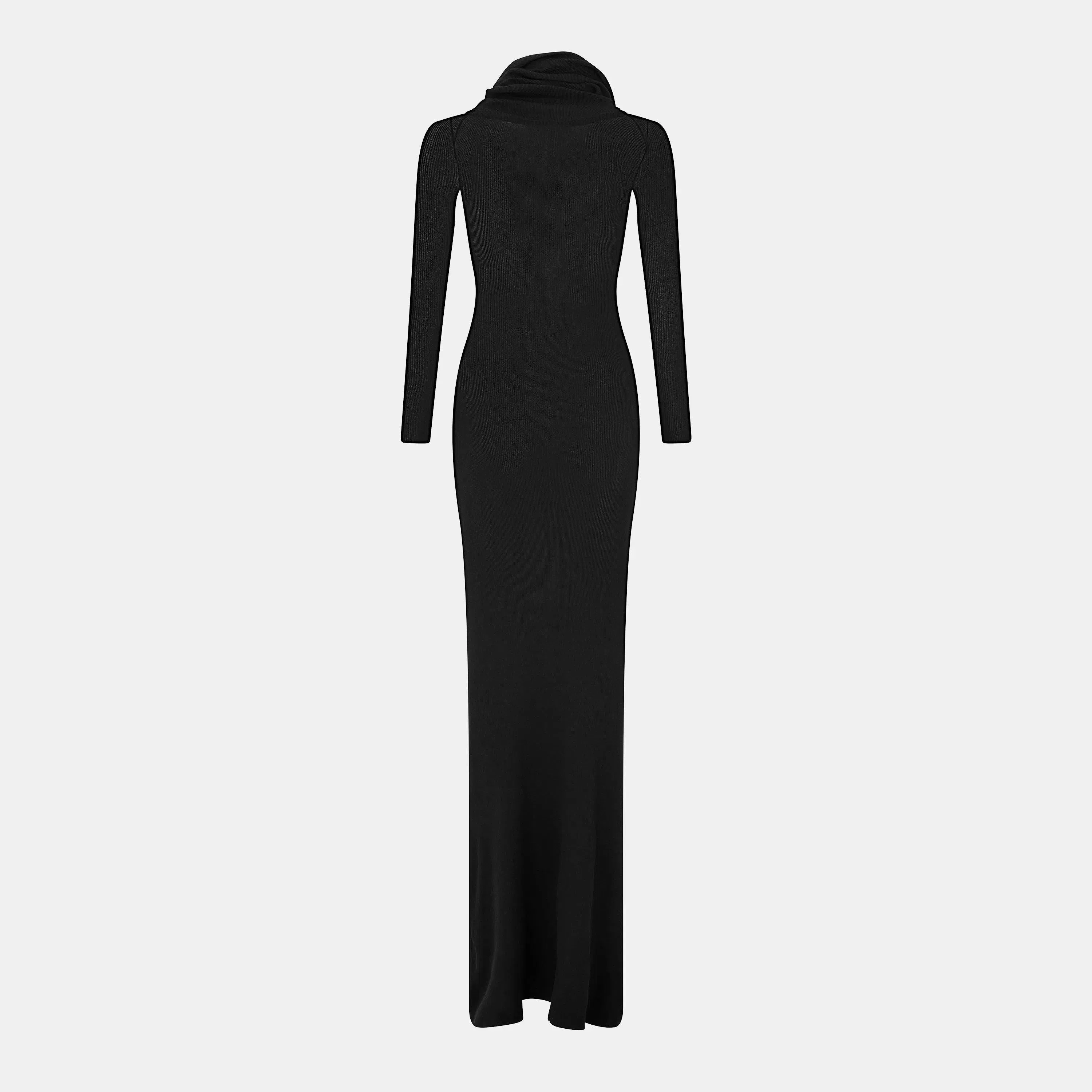 Floor-Length Structured Maxi Dress