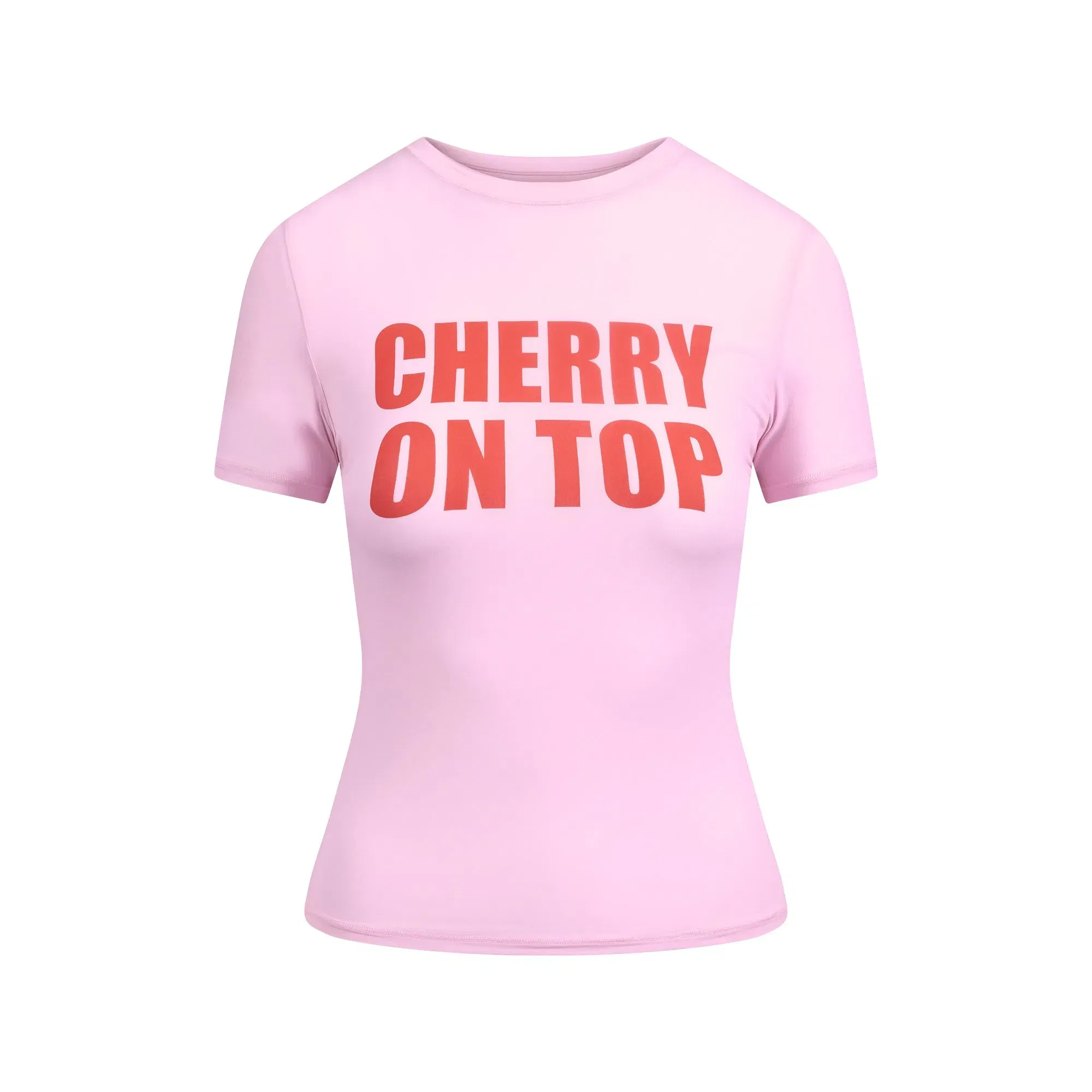 FITS EVERYBODY T-SHIRT | BABY PINK CHERRY ON TOP