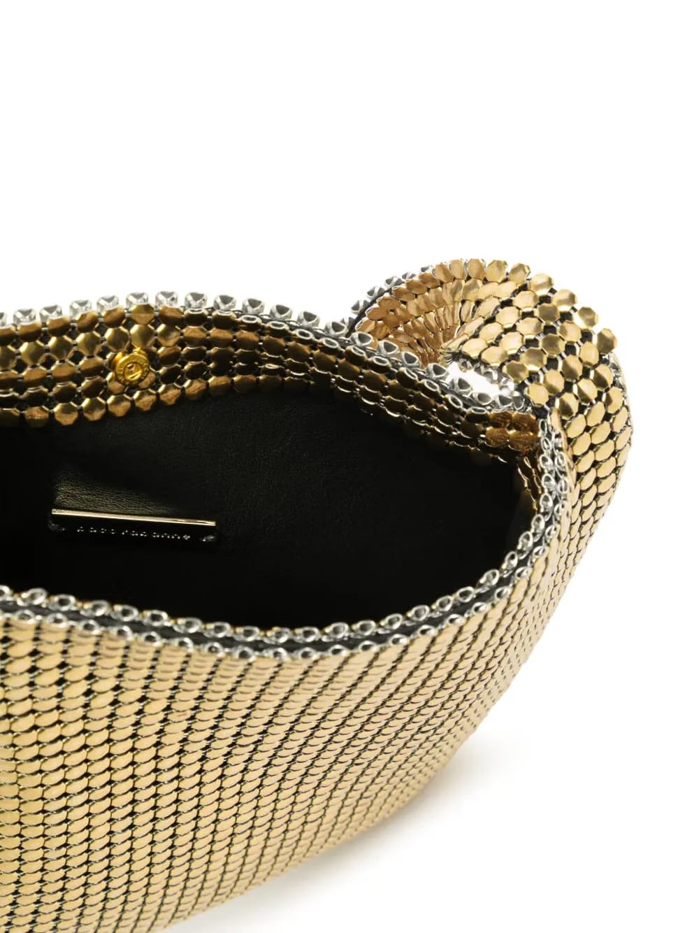 Pixel metallic-finish shoulder bag