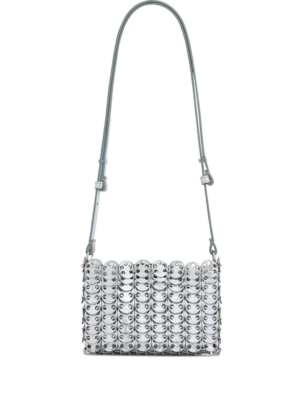 chainmail-effect shoulder bag