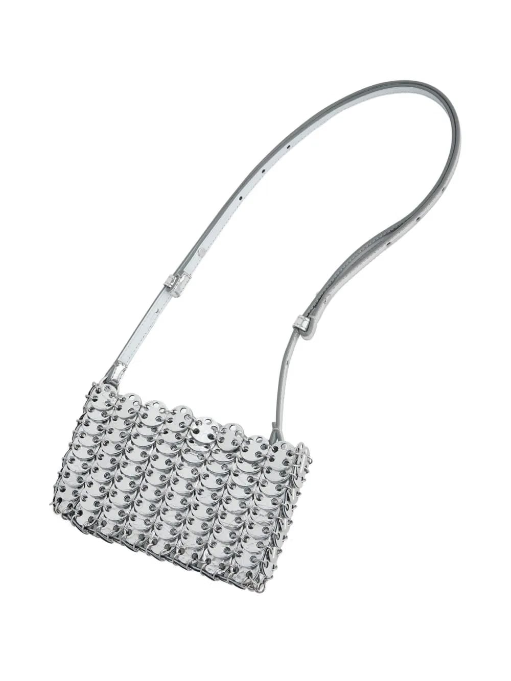 chainmail-effect shoulder bag
