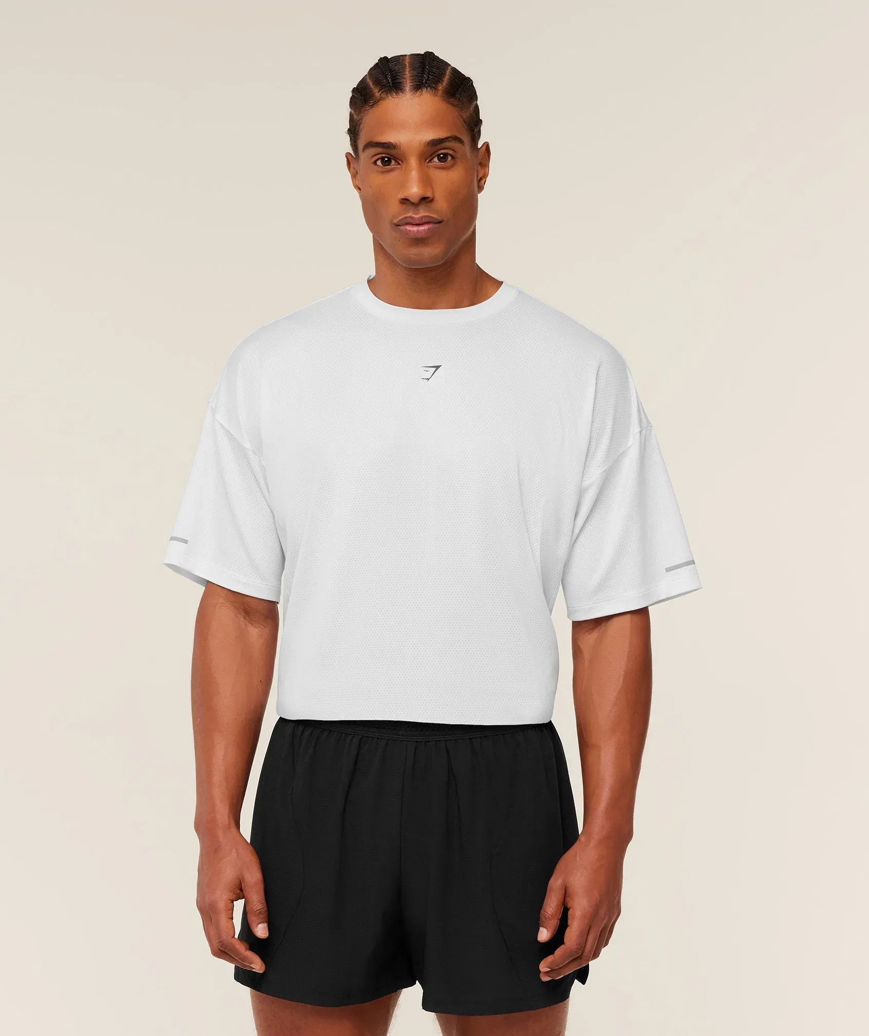 Gymshark Running Graphic T-Shirt - GS White