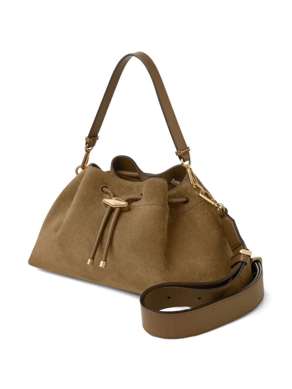 Cinch M suede shoulder bag