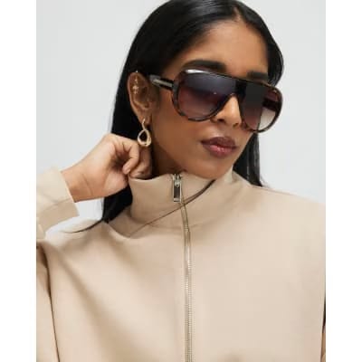 Beige Premium Half Zip Top