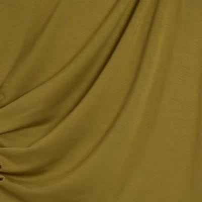 Green Short Sleeve Drape Tunic Top