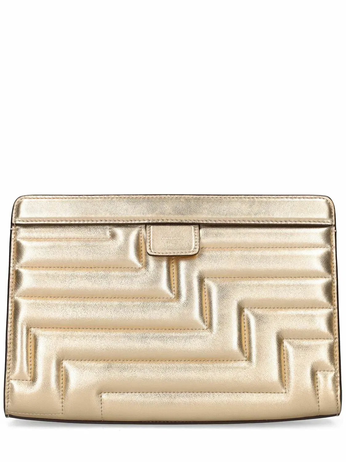 JIMMY CHOO Avenue Quilted Metallic Pouch