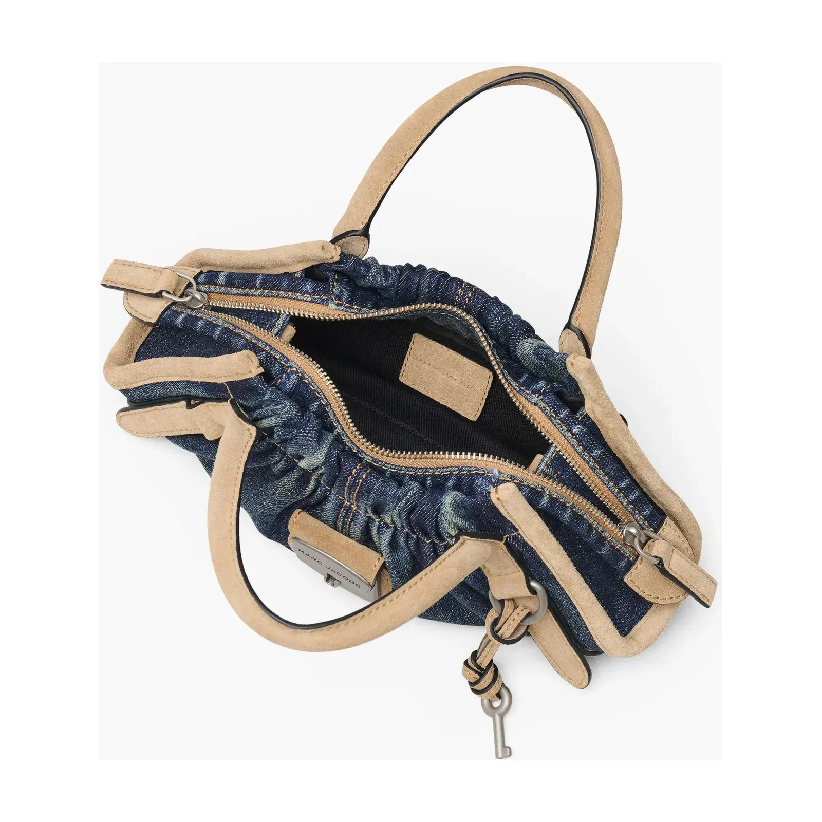 The Denim Suede Cristina Small Satchel