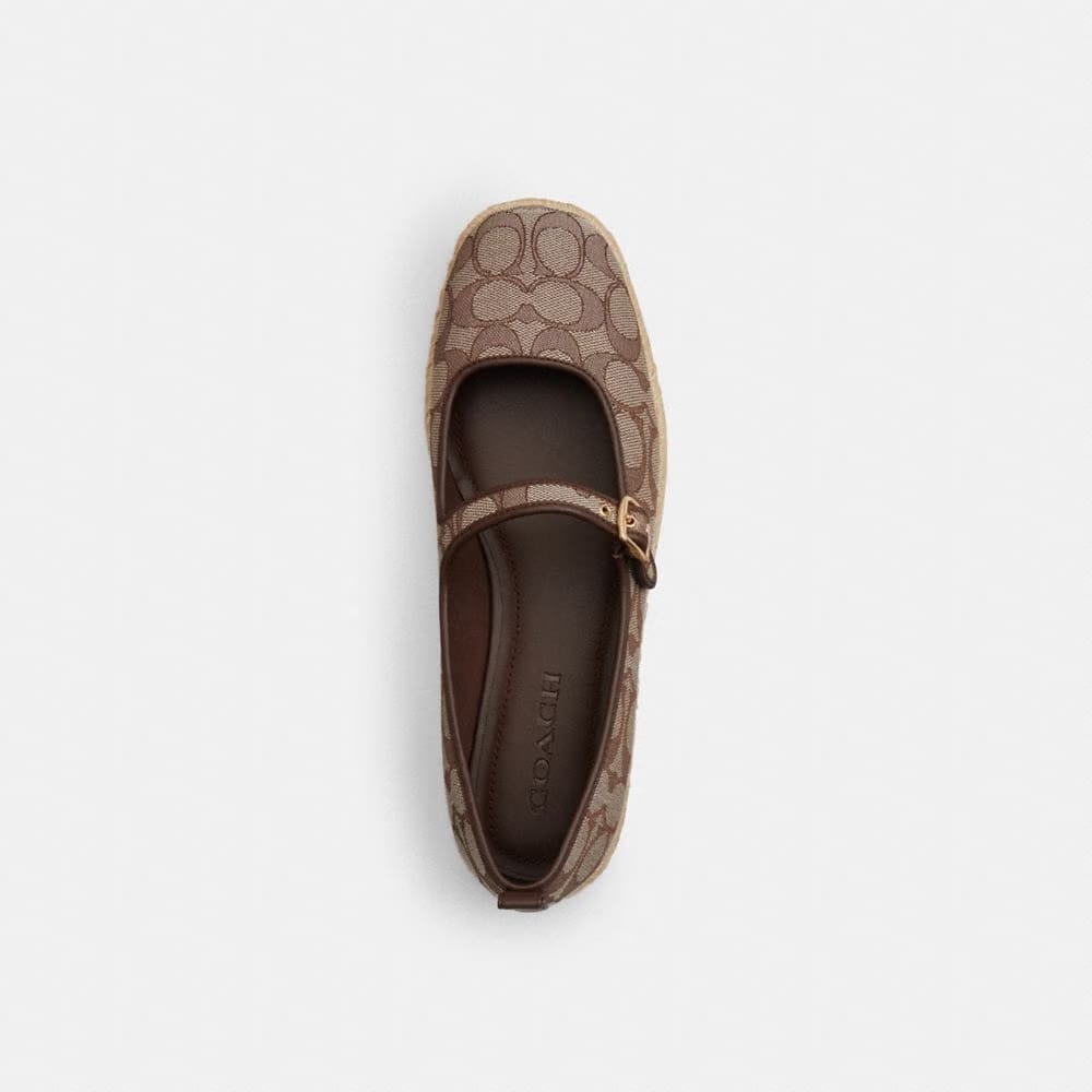 Mary Jane Espadrille In Signature Jacquard