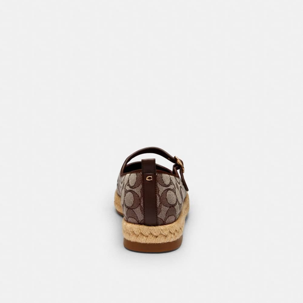 Mary Jane Espadrille In Signature Jacquard