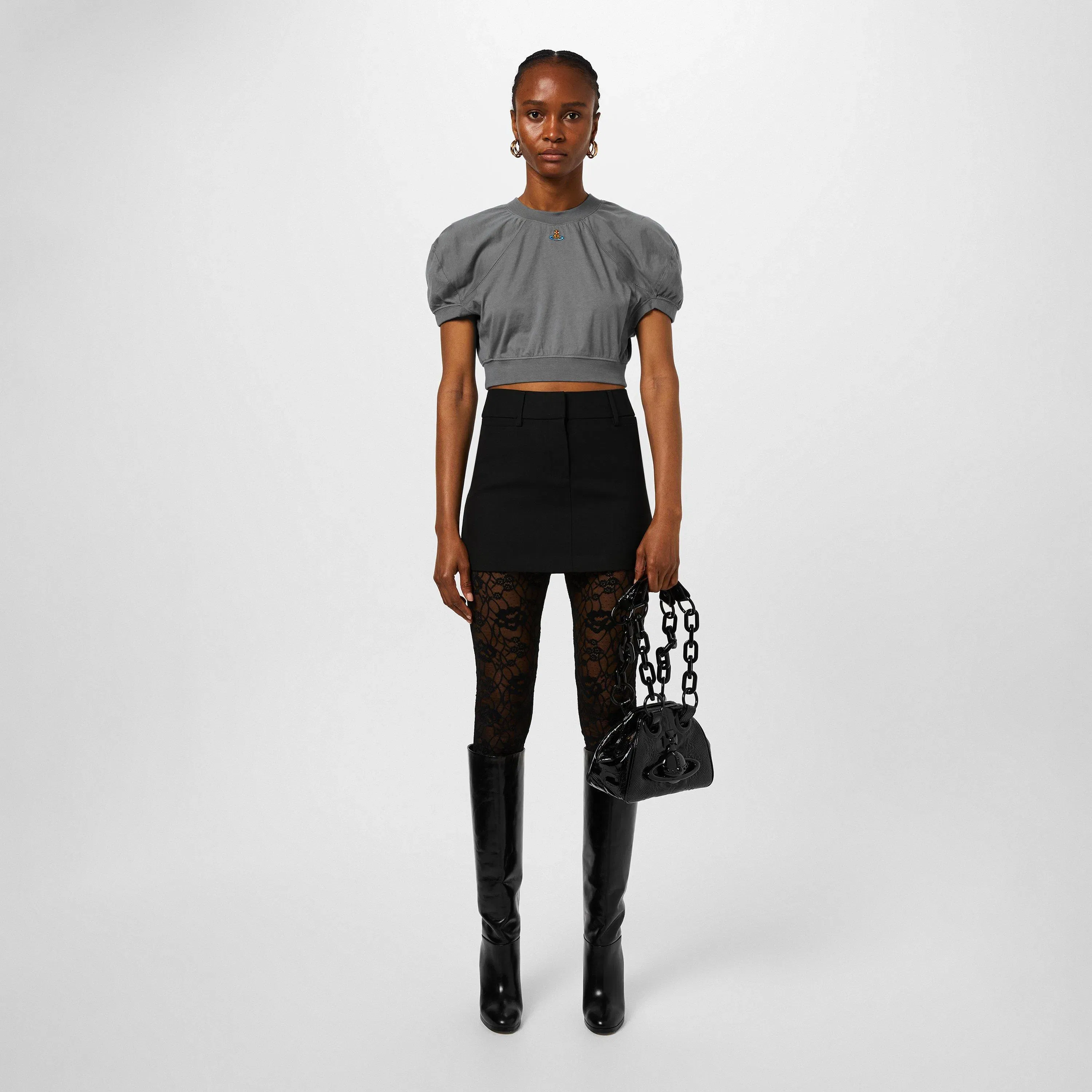 Orb Cropped Football T-Shirt