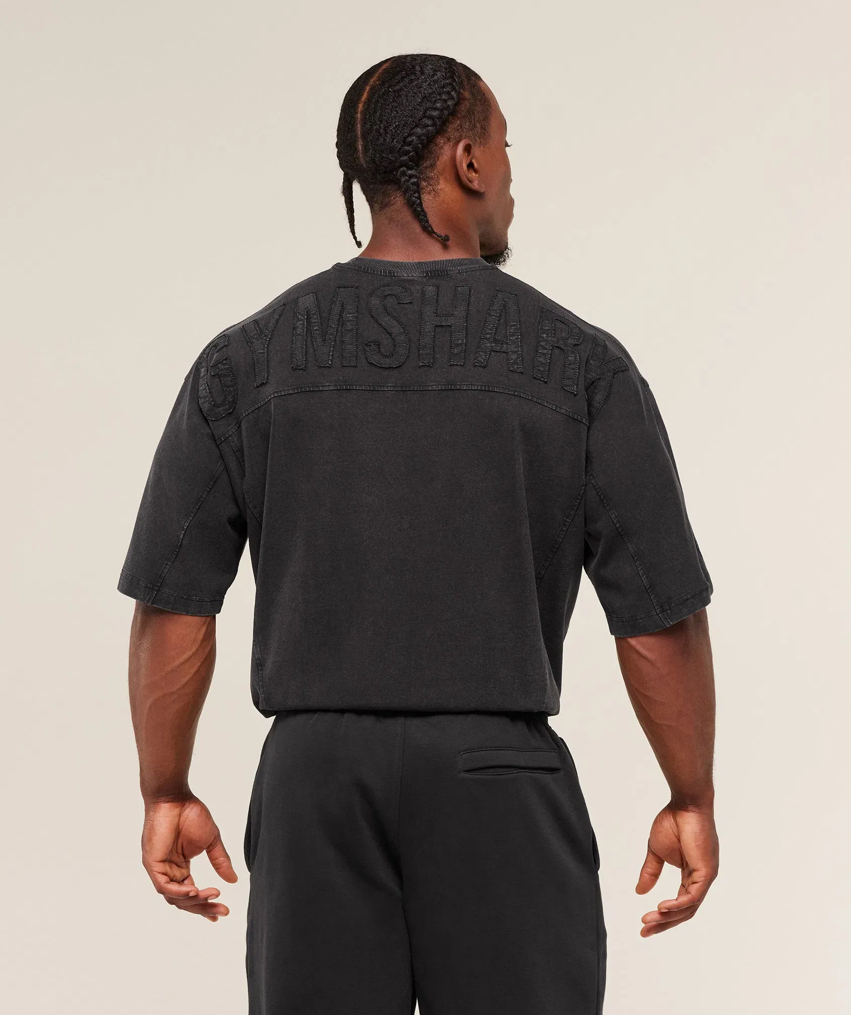 Gymshark Power Washed T-Shirt - GS Black