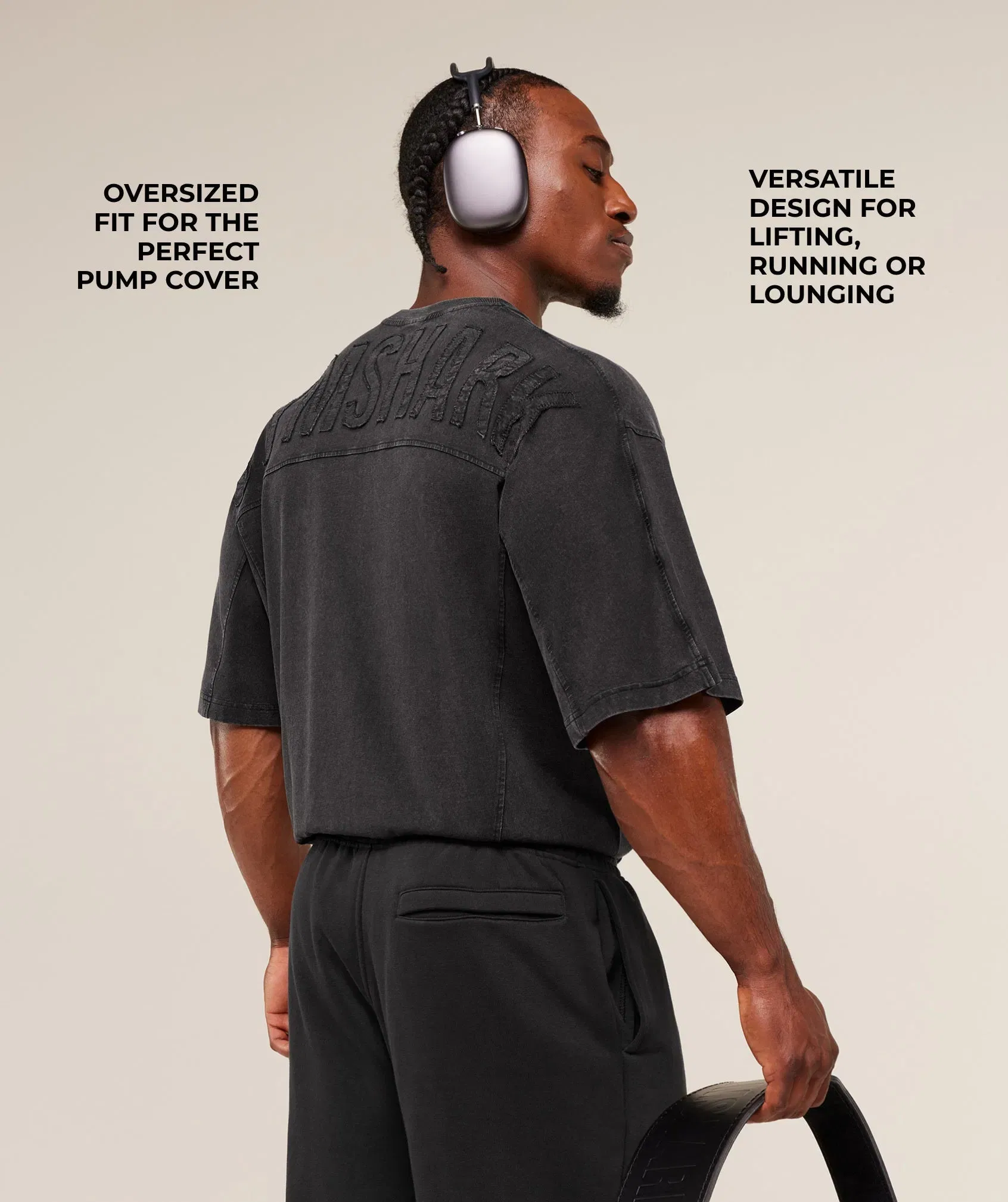 Gymshark Power Washed T-Shirt - GS Black
