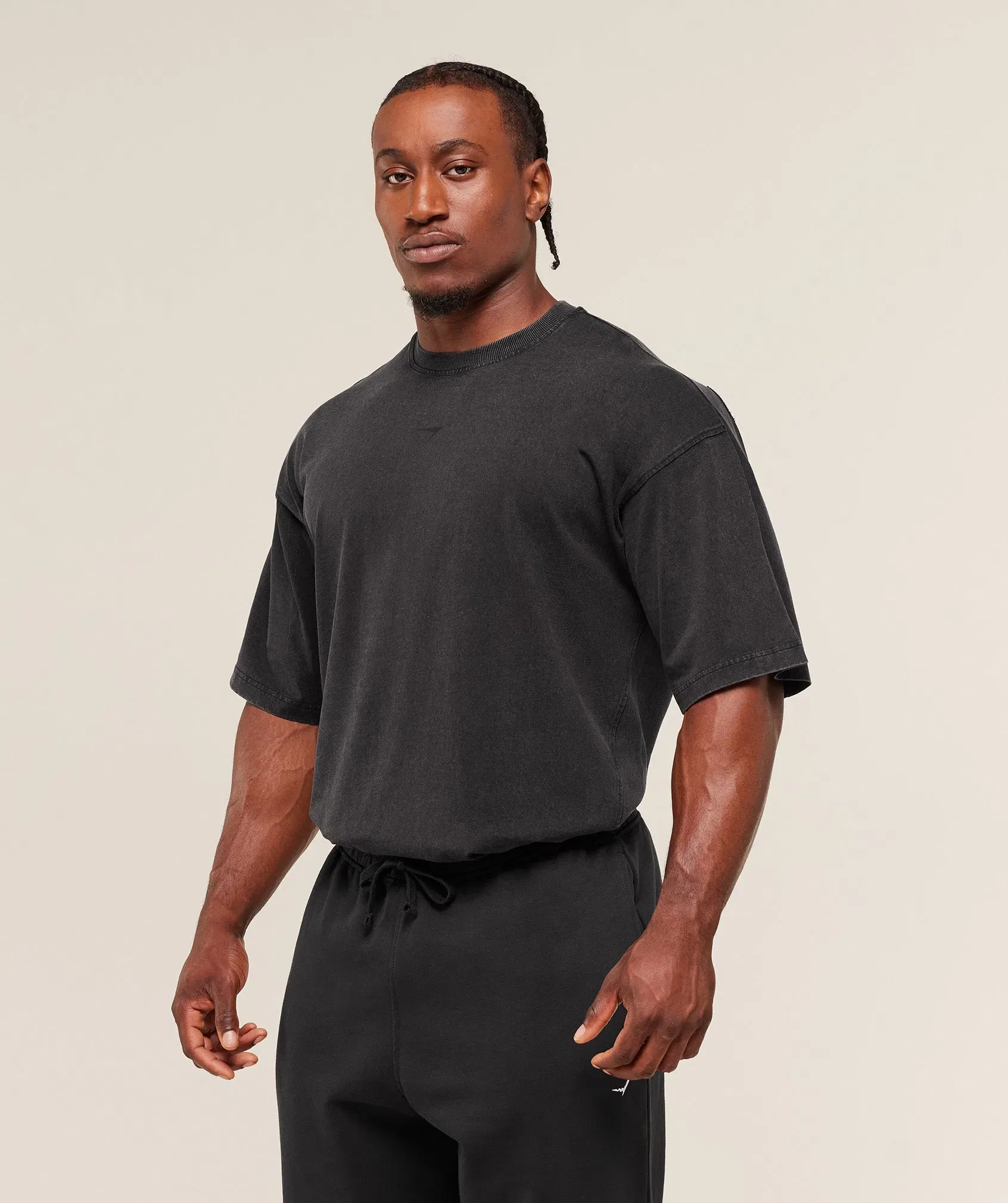 Gymshark Power Washed T-Shirt - GS Black