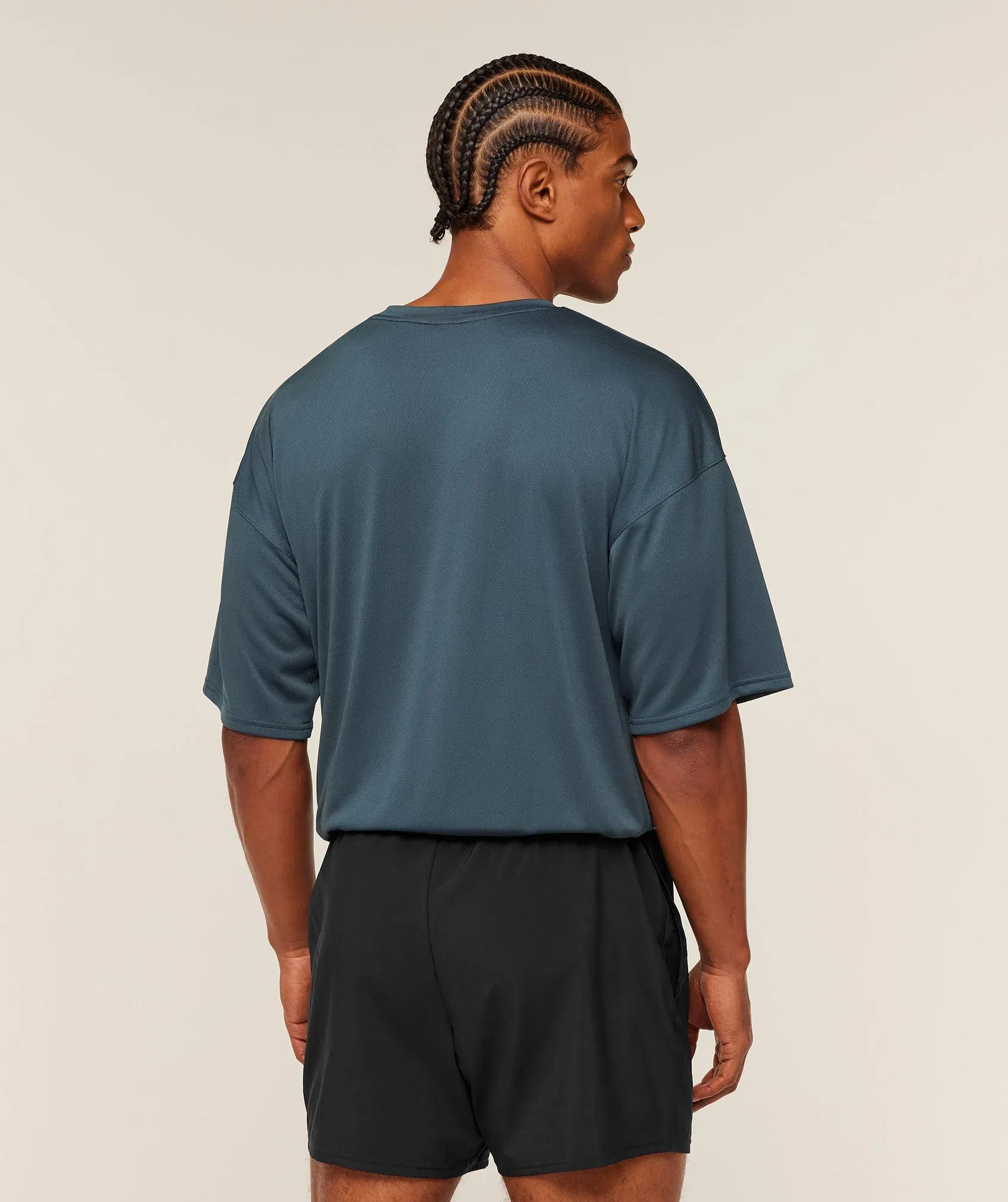 Gymshark Arrival Oversized T-Shirt - GS Stealth Blue