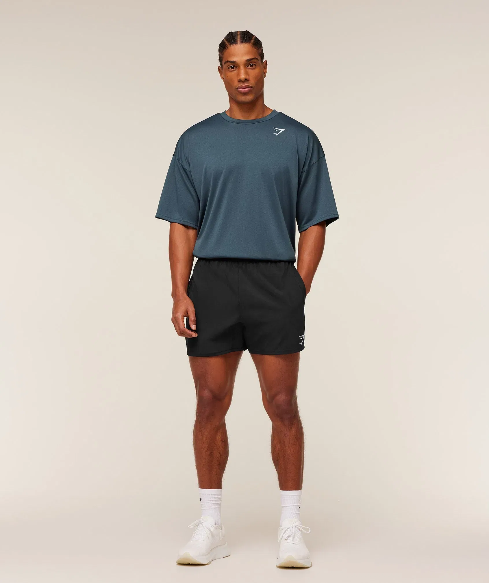 Gymshark Arrival Oversized T-Shirt - GS Stealth Blue