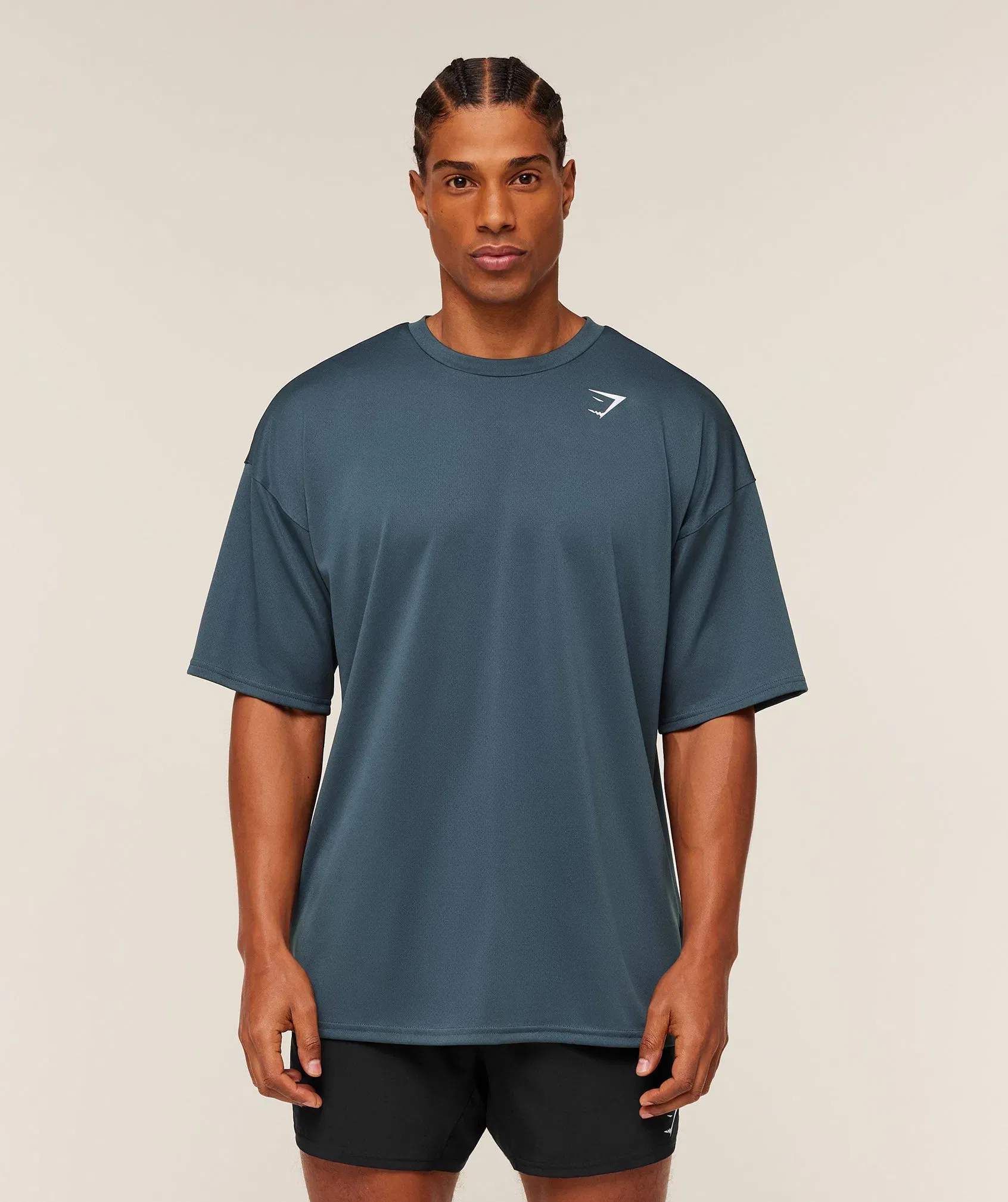Gymshark Arrival Oversized T-Shirt - GS Stealth Blue