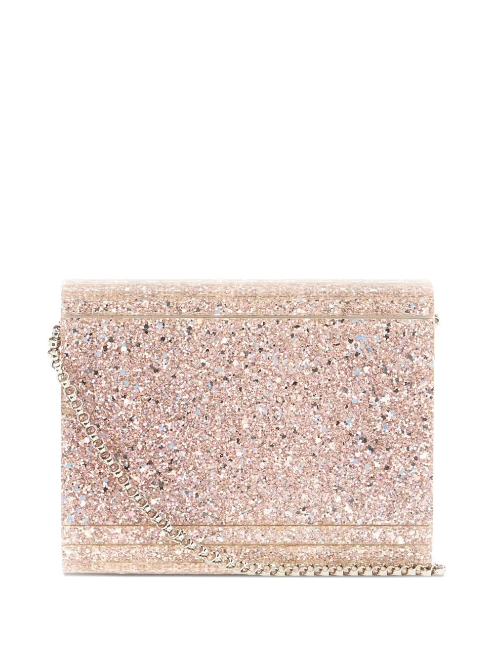 glitter-panelled clutch