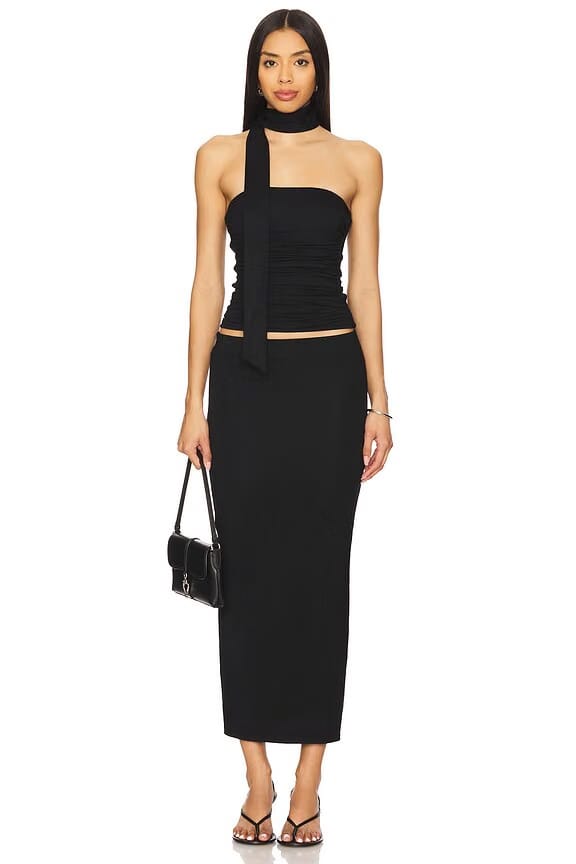 superdown Dragana Skirt Set in Black