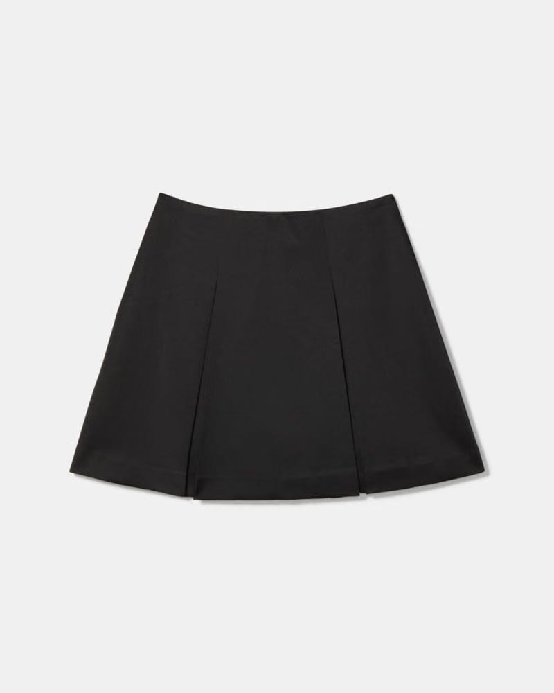 Box Pleat Mini Skirt