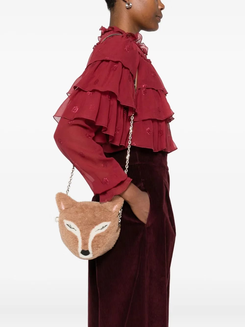 shearling bag