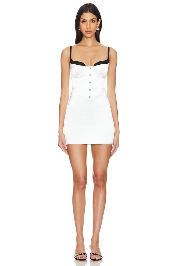 superdown Livia Mini Dress in White