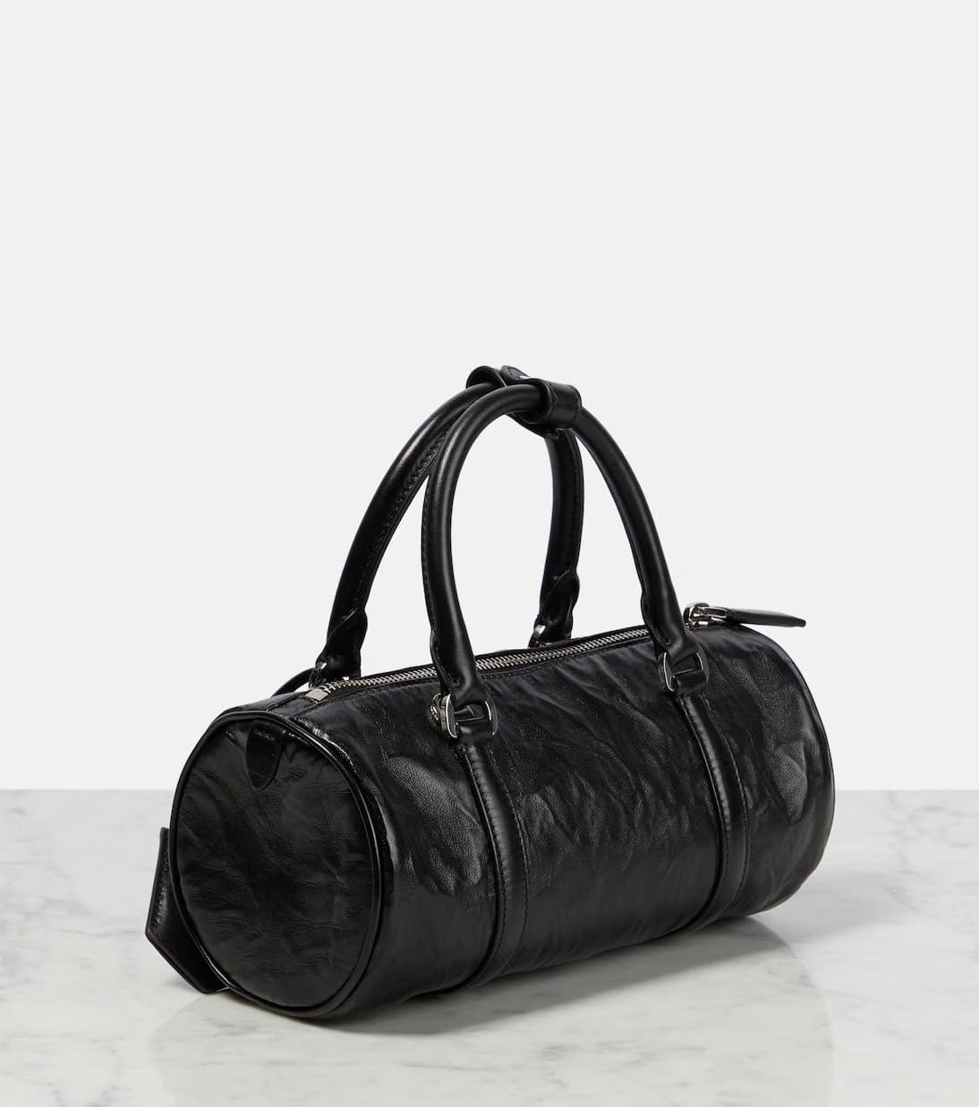 Antique leather tote bag