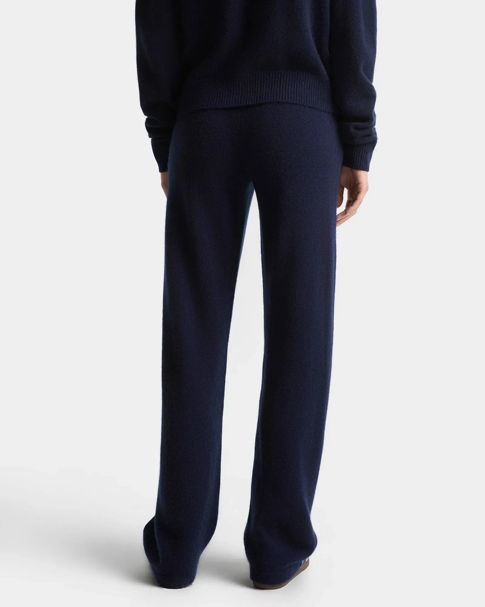 SRC Cashmere Trousers - Navy/White