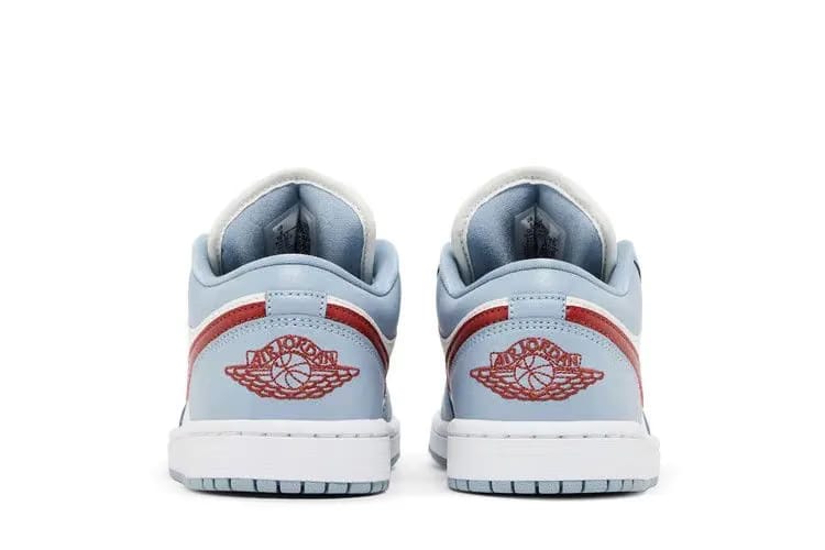 AIR JORDAN 1 LOW Off White/DUNE RED-BLUE GREY-WHITE