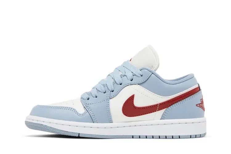AIR JORDAN 1 LOW Off White/DUNE RED-BLUE GREY-WHITE