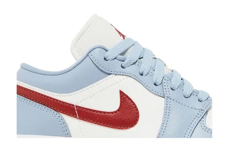 AIR JORDAN 1 LOW Off White/DUNE RED-BLUE GREY-WHITE