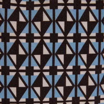 Brown Geometric Print Swimsuit