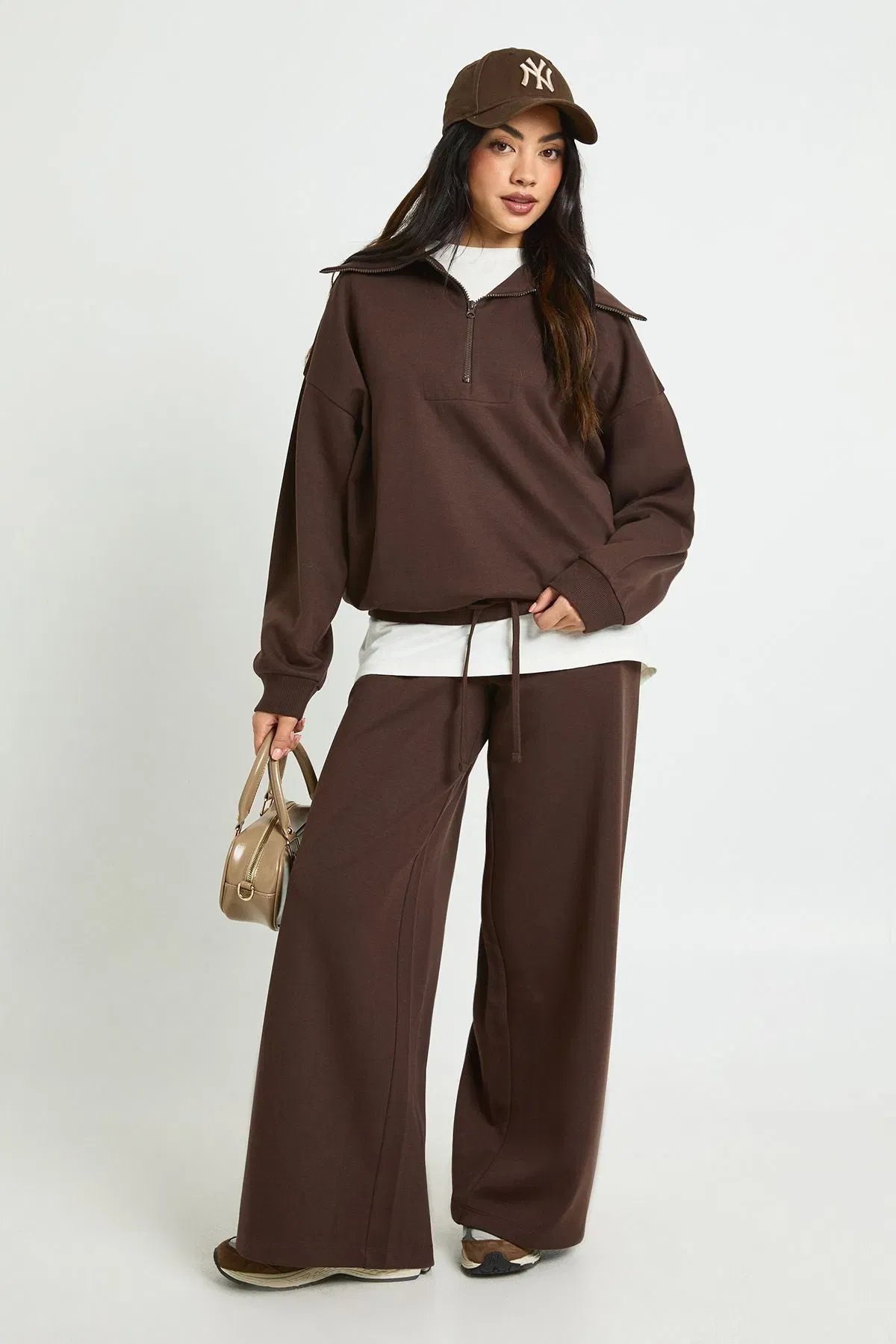 Half Zip Sweatshirt Interlock Tracksuit