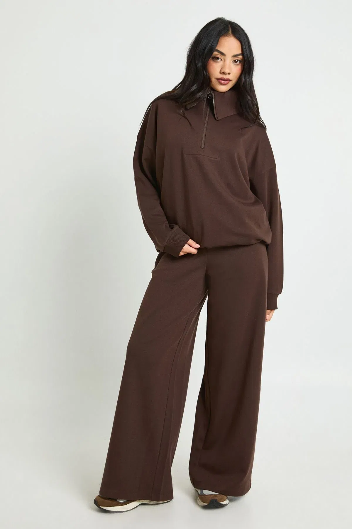 Half Zip Sweatshirt Interlock Tracksuit