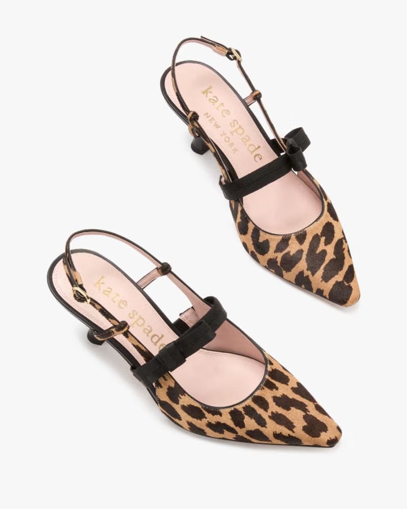 Maritza Leopard Slingback Pumps