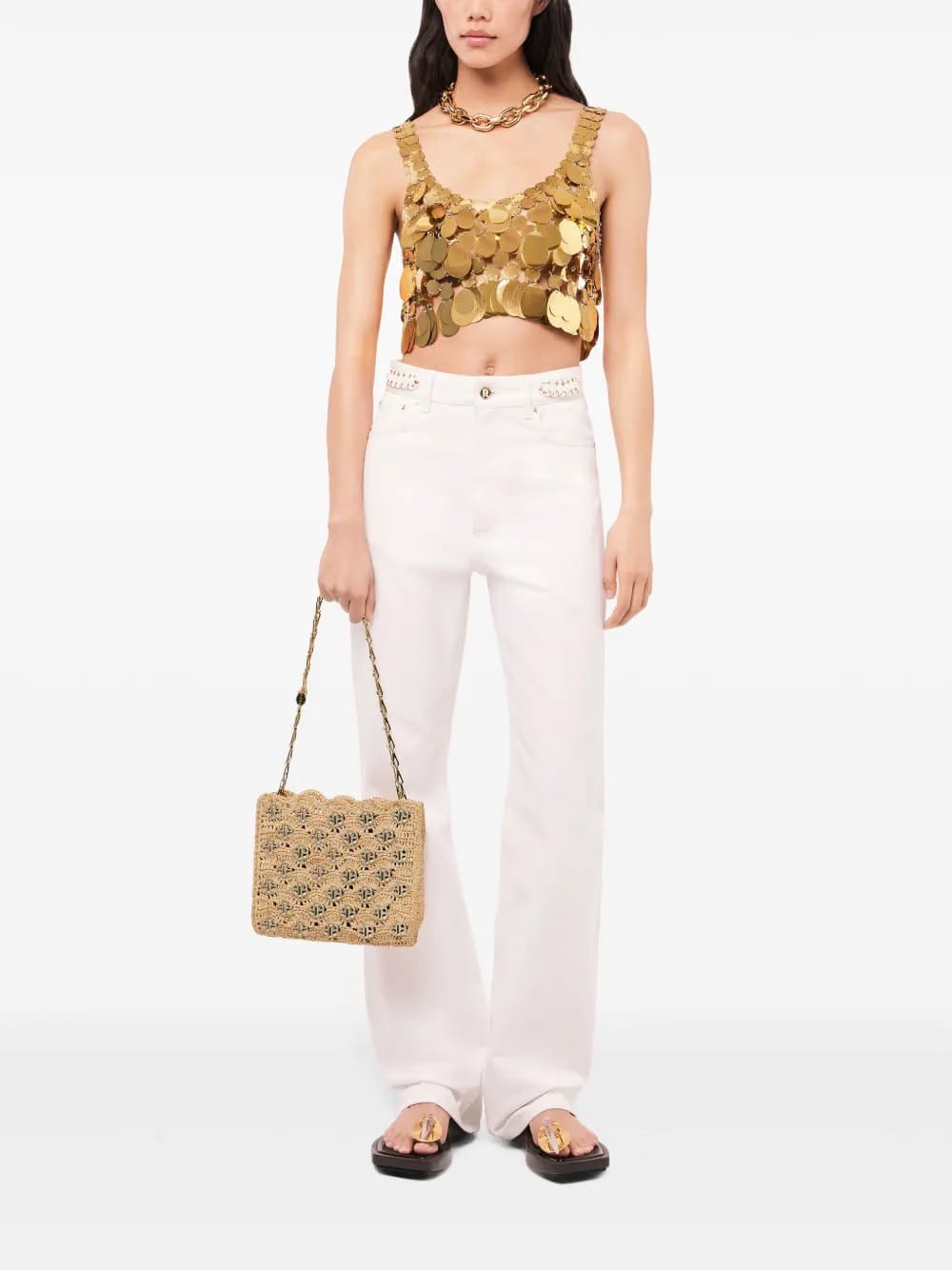 Iconic 1969 raffia shoulder bag