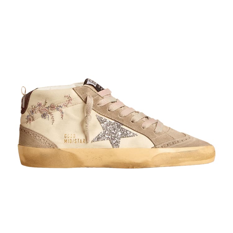 Golden Goose Wmns Mid Star 'Floral Embroidery'