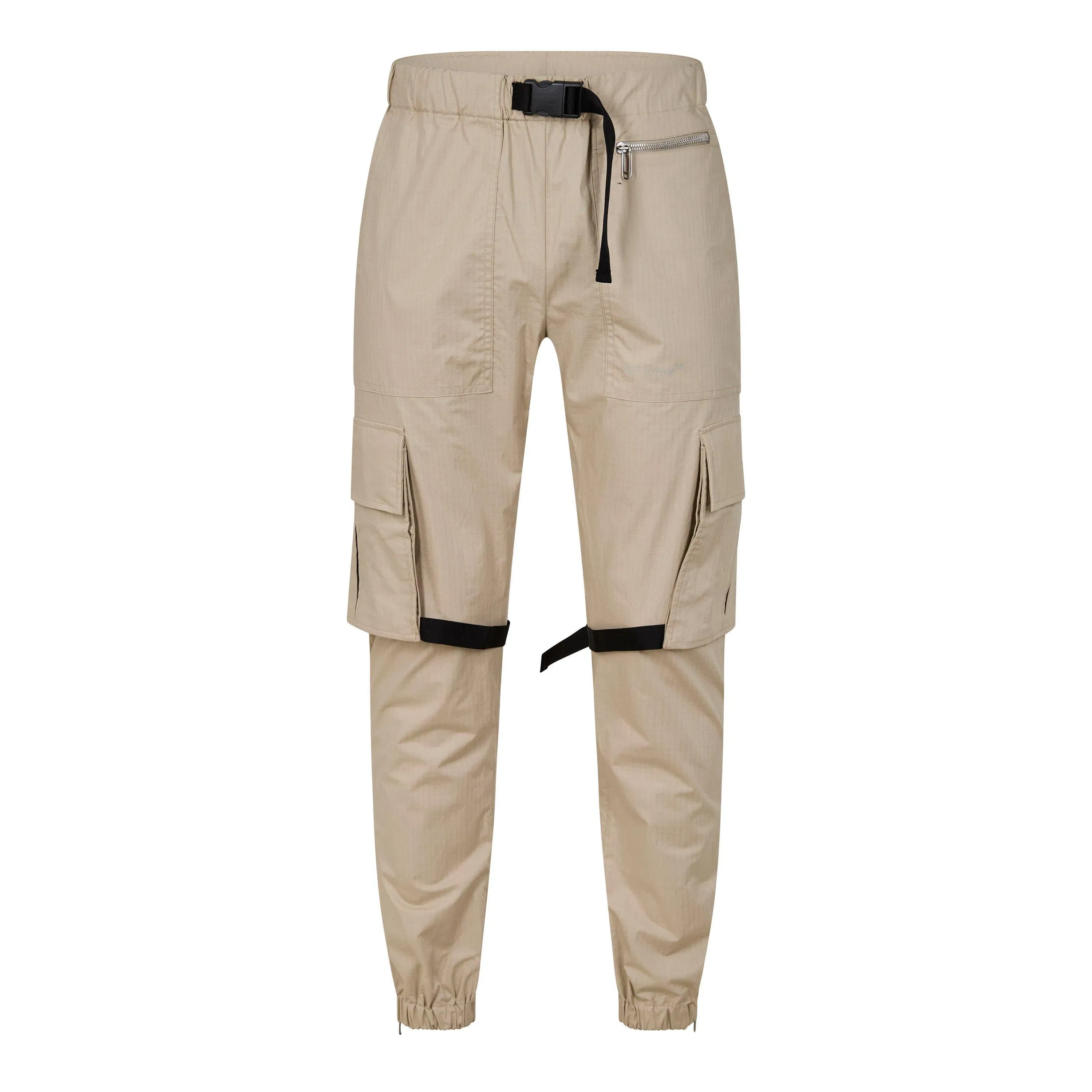 Diagonal Stripes Cargo Trousers